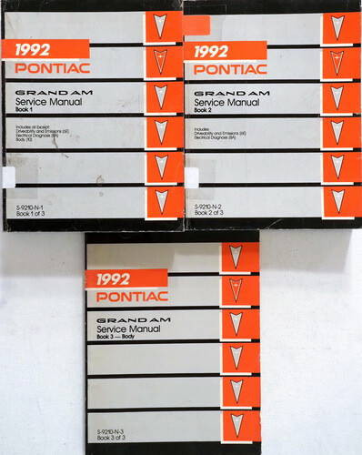 1992 Pontiac Grand Am Service Manual