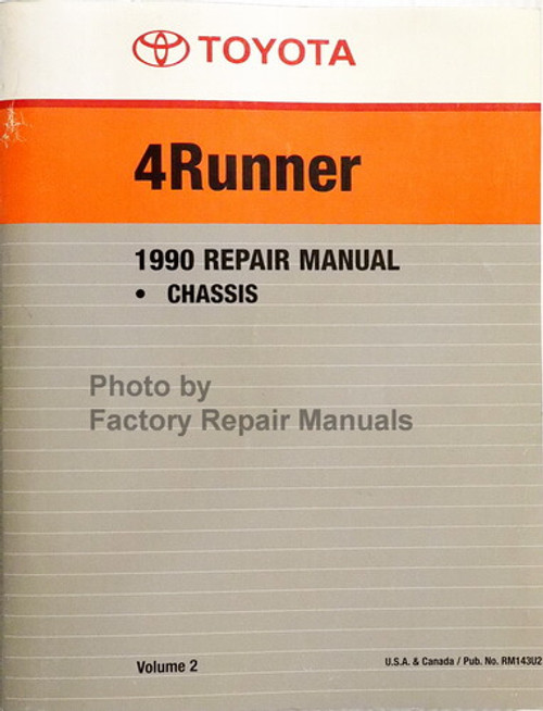 1990 Toyota 4Runner Repair Manual Volume 2 Transmissions 