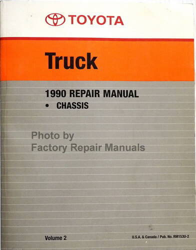 1990 Toyota Truck Repair Manual Volume 2A Transmissions, Chassis