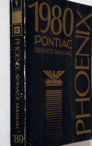 1980 Pontiac Phoenix Service Manual 