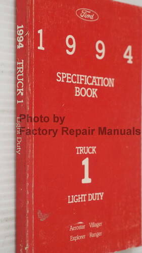 1994 Ford Truck Service Specifications Book 1