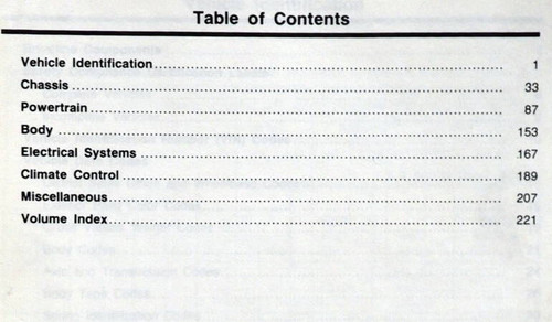 1989 Ford Truck Service Specifications Book 1