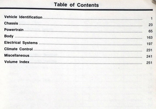1988 Ford Lincoln Mercury FWD Car Service Specifications Book