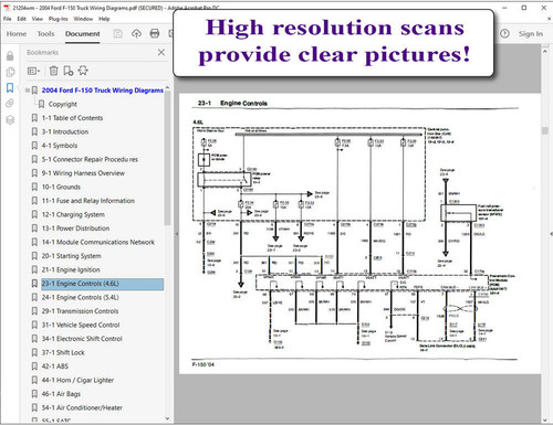 2003 Ford F150 Electrical Wiring Diagrams Manual on USB