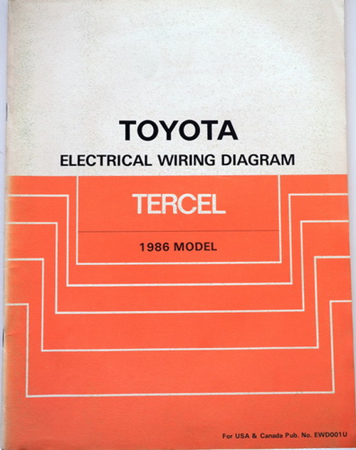 1986 Toyota Tercel Electrical Wiring Diagrams