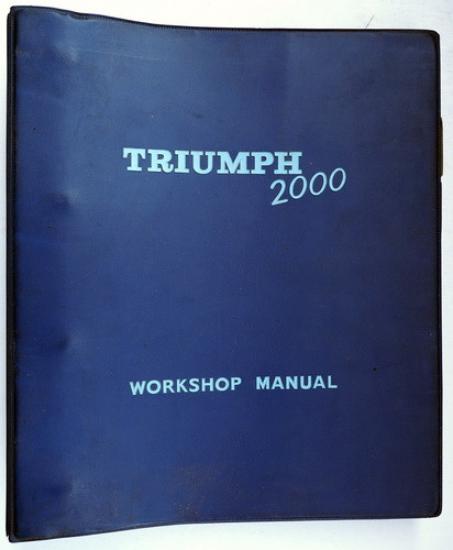 1964 1965 Triumph 2000 Workshop Manual