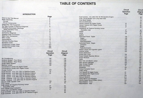 1992 GMC Jimmy and Sonoma Electrical Wiring Diagrams & Diagnosis Manual