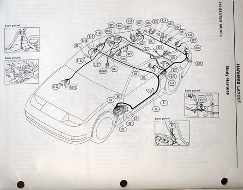 1990 Nissan 300ZX 2+2 Non-Turbo Service Manual Supplement 