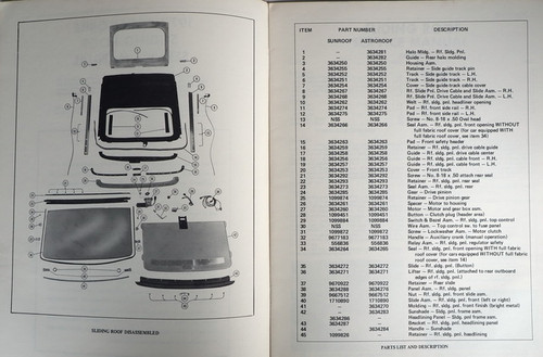 1977 Oldsmobile Sliding Roof Service Manual