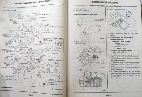 1986 Nissan Stanza Wagon Service Manual 