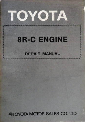 Toyota 8R-C Engine Repair Manual