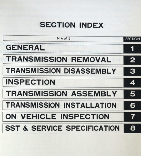 Toyota A40D With Over Drive Automatic Transmission Repair Manual
