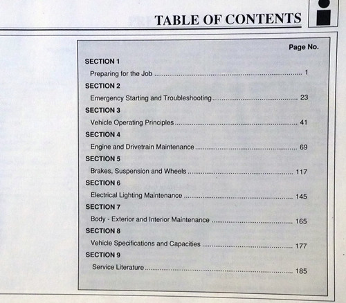 1989 Ford Escort Tempo Mercury Topaz Do-It-Yourself Service Manual