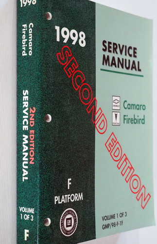 1998 Chevrolet Camaro Pontiac Firebird Service Manual Volume 1