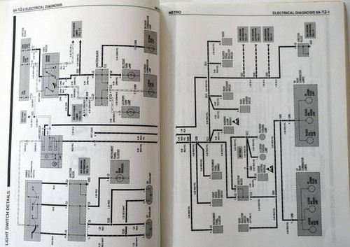 1990 Geo Metro Electrical Diagnosis Service Manual