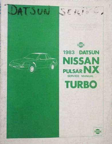 1983 Nissan Pulsar NX Turbo Service Manual 