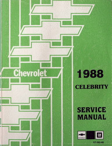 1988 Chevrolet Celebrity Service Manual