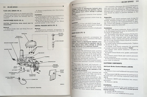 1988 Chrysler New Yorker Dynasty Anti-lock Brake Service Manual Supplement