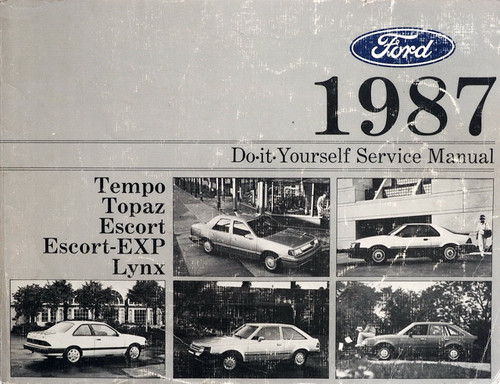 1988 Ford Escort Tempo EXP, Mercury Topaz Lynx Do It Yourself Service Manual
