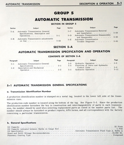 1964 Buick Super Turbine 400 Automatic Transmission Repair Manual
