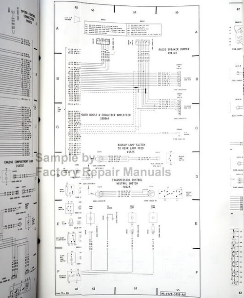 1987 Ford Taurus Mercury Sable Large Format Wiring Diagrams