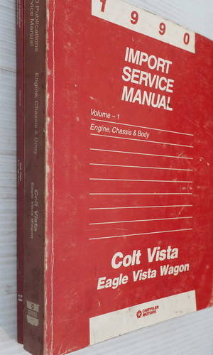 1990 Dodge Plymouth Colt Vista Eagle Vista Wagon Service Manual