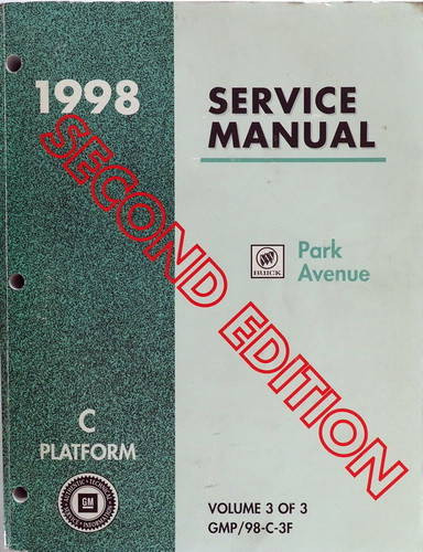 1998 Buick Park Avenue Service Manual Volume 3