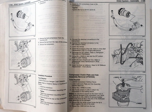 1998 Oldsmobile Aurora, Buick Riviera Service Manual Volume 1