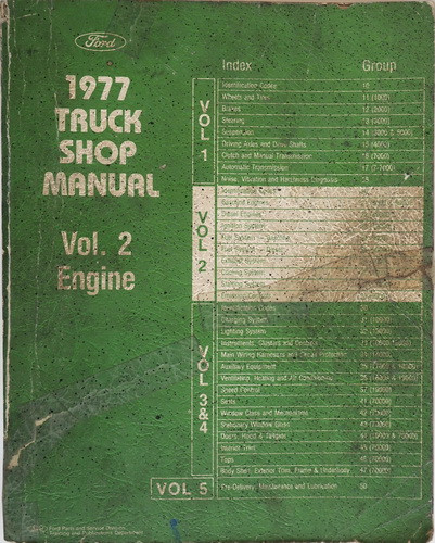1977 Ford Truck Shop Manual Volume 2