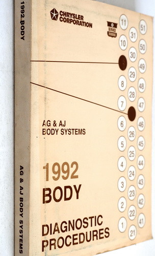 1992 Chrysler Plymouth Dodge AG & AJ Body Diagnostic Procedures
