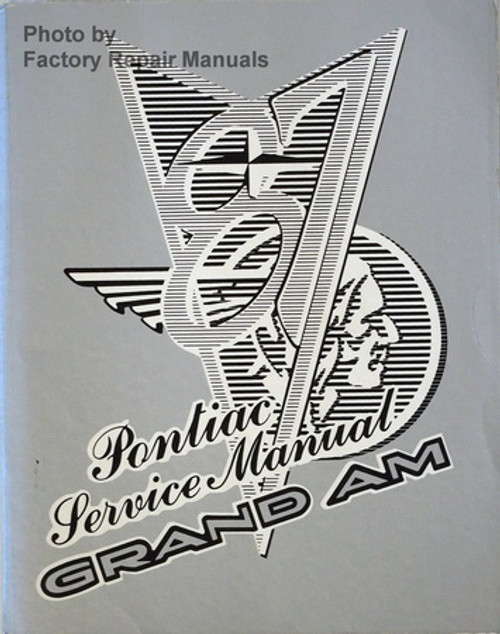 1987 Pontiac Grand Am Service Manual 1987 Pontiac Grand Am Service Manual