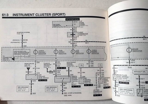 1992 Ford Escort and Mercury Tracer Electrical Vacuum & Troubleshooting Manual