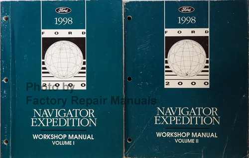 1998 Ford Navigator Expedition Workshop Manual Volume 1 and 2