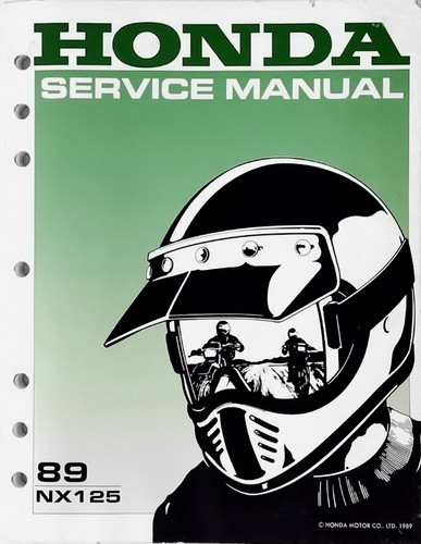 1989 Honda NX125 Service Manual 