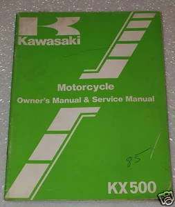 1985 Kawasaki KX500-B1 Owners Service Manual KX 500 Original Factory Shop Repair