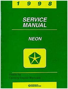 1998 Dodge Neon Plymouth Neon Service Manual