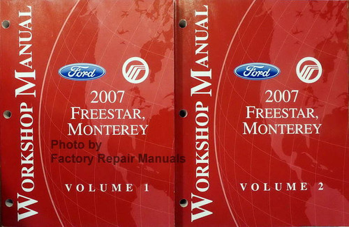 Ford Mercury 2007 Freestar Monterey Workshop Manual Volume 1, 2