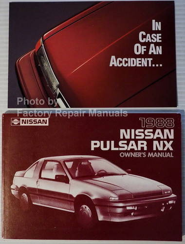 1988 Nissan Pulsar NX Owners Manual Set