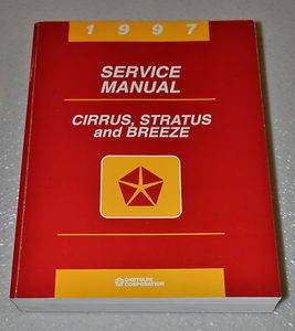 1997 Chrysler Cirrus Dodge Stratus Plymouth Breeze Factory Shop Service Manual