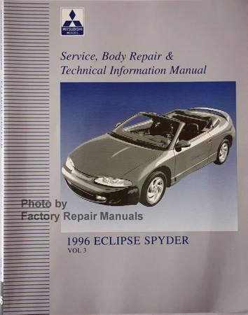 1996 Mitsubishi Eclipse Spyder Service Manual Volume 3