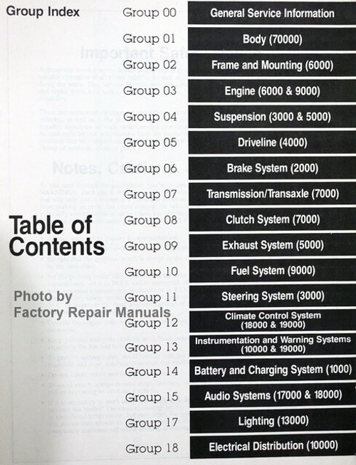 1992 Lincoln Continental Body/Chassis/Electrical/Powertrain Service Manual