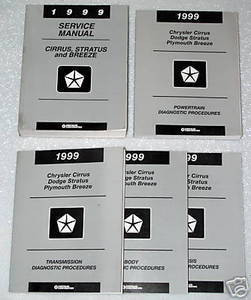 1999 Stratus Cirrus Breeze Service and Diagnostic Procedures Manuals