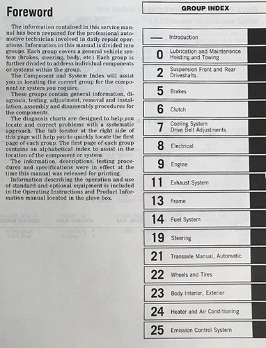 1989 Chrysler Front Wheel Drive Van/Wagon Service Manual
