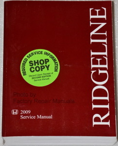 2009 Honda Ridgeline Service Manual