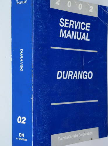 2002 Dodge Durango Service Manual 
