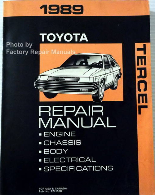 1989 Toyota Tercel Repair Manual