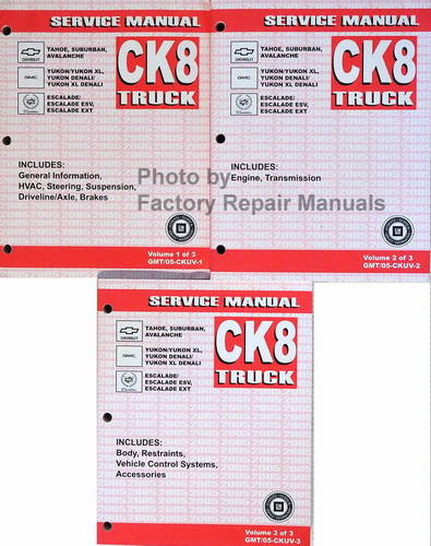 2005 GM CK8 Trucks Service Manual Volume 1, 2, 3