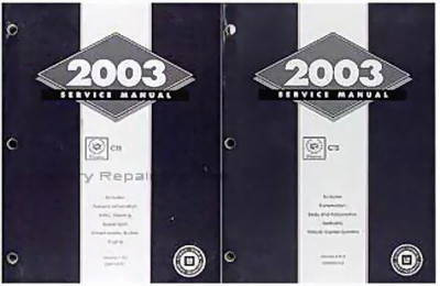 2003 Cadillac CTS Service Manual Volume 1, 2