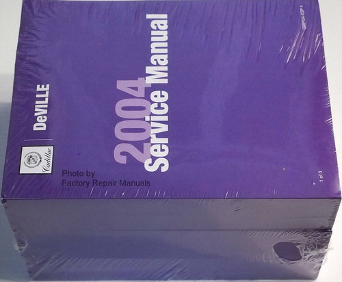 2004 Cadillac Deville Service Manuals Spine View