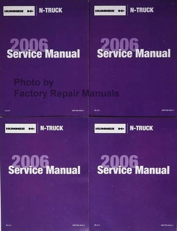 Service Manual 2006 Hummer H3 Volume 1a, 1b, 2a, 2b